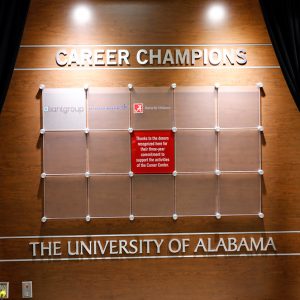 The Career Champion Recognition Wall