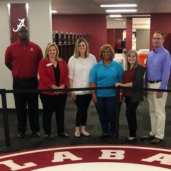 Employer Advisory Board members touring the Mal Moore Athletic Facility